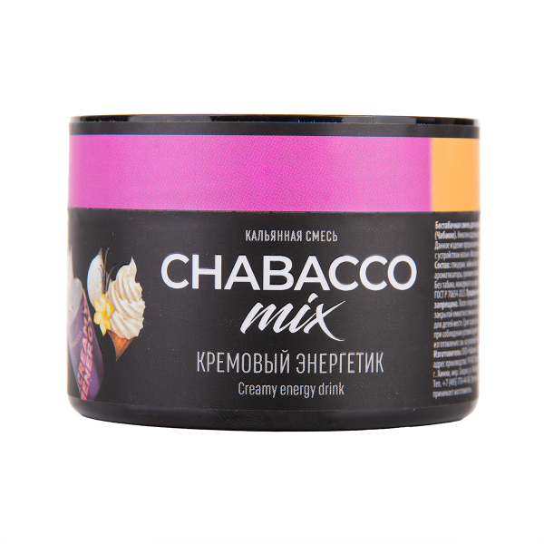 Бестабачная смесь Chabacco Mix Medium Creamy Energy Drink 40 грамм в Калининграде