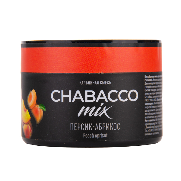 Бестабачная смесь Chabacco Mix Medium Peach Apricot 40 грамм в Калининграде
