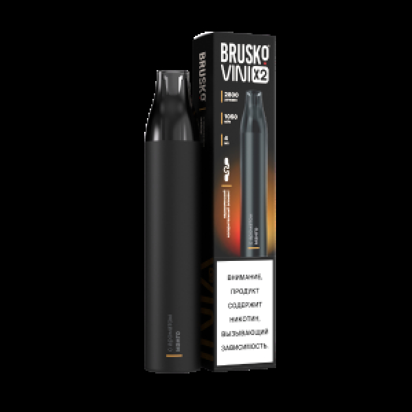 Электронка Brusko Vini X2 Манго 2800 затяжек в Калининграде