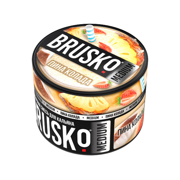 Бестабачная смесь Brusko Zero Пина Колада 50 грамм в Калининграде