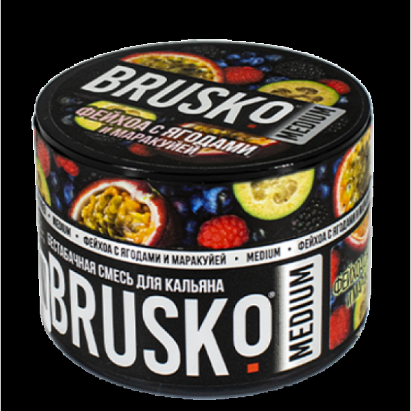 Бестабачная смесь Brusko Zero Фейхоа С Ягодами И Маракуйей 50 грамм в Калининграде
