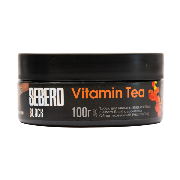 Табак Sebero Black Vitamin Tea Облепиховый Чай 100 грамм в Калининграде