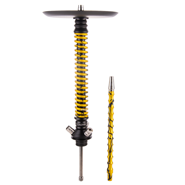 Кальян Mamay Customs Coilover Большой  Чёрный Золотой Сплеш в Калининграде