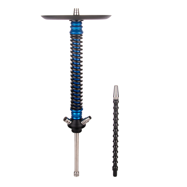 Кальян Mamay Customs Coilover Большой  Голубой Лак Чёрный в Калининграде