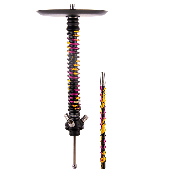 Кальян Mamay Customs Coilover Большой   Чёрный Пурпурный/золотой Камуфляж в Калининграде