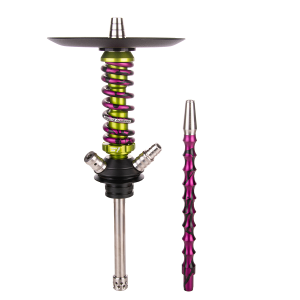 Кальян Mamay Customs Coilover Micro   Салатовый Сплеш Пурпурный в Калининграде