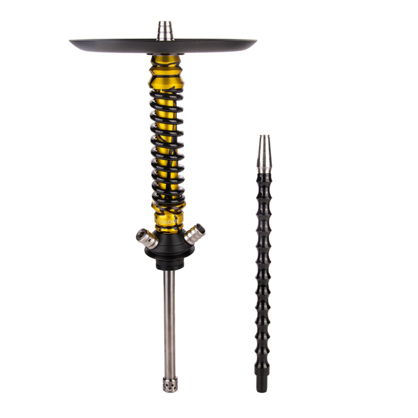Кальян Mamay Customs Coilover Mini  Золотой Сплеш Чёрный в Калининграде