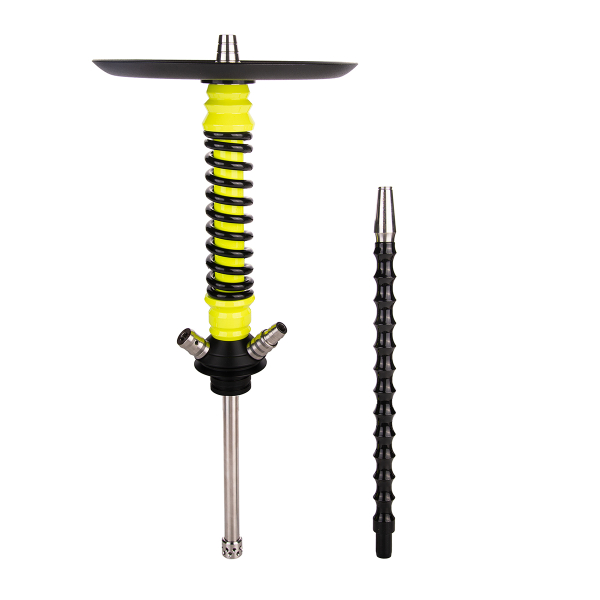 Кальян Mamay Customs Coilover Mini  Жёлтый Флюр Чёрный в Калининграде