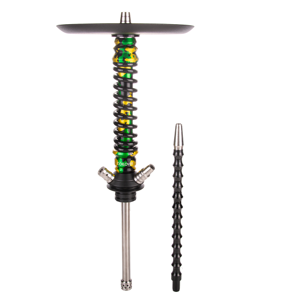 Кальян Mamay Customs Coilover Mini   Зелёный/золотой Камуфляж Черный в Калининграде