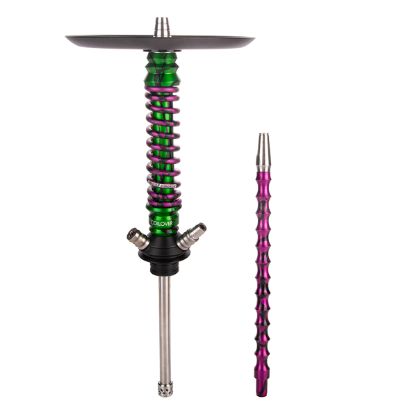 Кальян Mamay Customs Coilover Mini   Зелёный Сплеш Пурпурный Сплеш в Калининграде