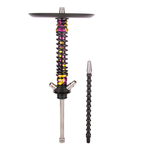 Кальян Mamay Customs Coilover Mini   Пурпурный/золотой Камуфляж Чёрный в Калининграде