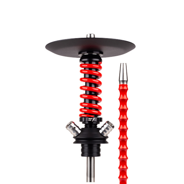 Кальян Mamay Customs Coilovers Micro Anod Черный Красный Глянец в Калининграде