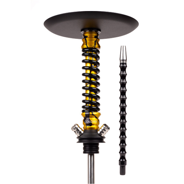 Кальян Mamay Customs Coilovers Mini Anod Gold Splash Черный Глянец в Калининграде
