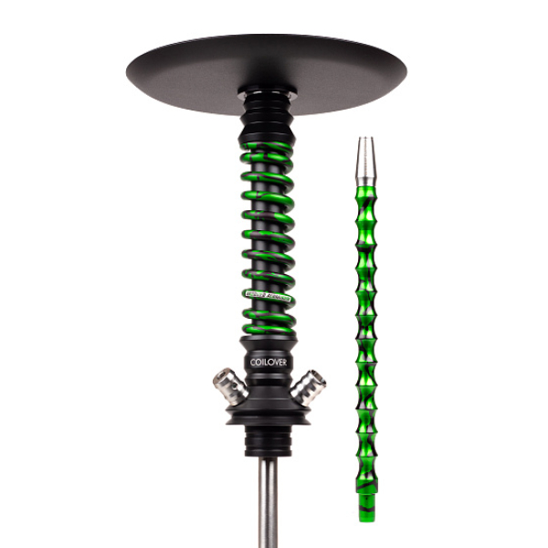 Кальян Mamay Customs Coilovers Mini Anod Черный Матовый Green Splash в Калининграде