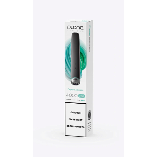 Электронка Plonq Plus Pro Black Перечная Мята 4000 затяжек в Калининграде