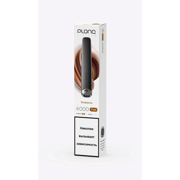 Электронка Plonq Plus Pro Black Эспрессо 4000 затяжек в Калининграде